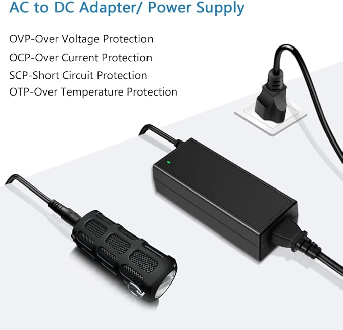 SHNITPWR 24V 3A DC Power Supply Adapter AC 100V~240V to DC 24 Volt 3 Amp 72W Converter Transformer 5.5x2.5mm Plug for 5050 3528 LED Strip Light 3D Printer LED Driver CCTV Security System LCD Monitor