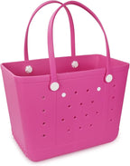 Lightweight Extra large Rubber Beach Bag Small mini Tote Bag for Gym Waterproof medium Open Handbag for Pool Sports