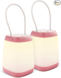 EXTRASTAR 2 Pack LED Battery Operated Lights, Portable LED Tent Lantern, IPX4 Water Resistant, 3 Modes for Backpacking Camping Hiking Emergency Light, Lamp for Outdoor and Indoor