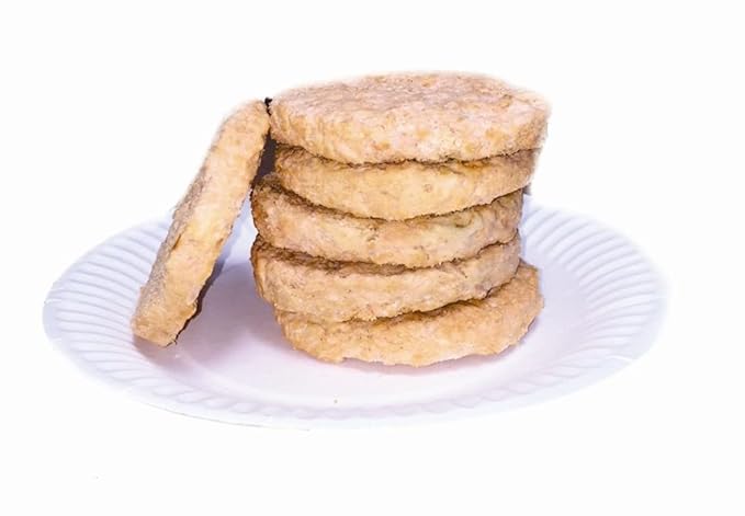 Military Surplus Freeze-Dried Salmon Burgers – 12 Fully Cooked Burgers per Can – 25+ Year Shelf Life – High-Protein Survival Food for Hunting, Camping, Backpacking, and Long-Term Emergency Storage – 16 oz Can