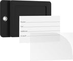 Gostwo 2 Pack Luggage Tags for Suitcases, 26 Initial Letter Travel Luggage Baggage Identification Labels ID Tag Fully Bendable Tags with Stainless Steel Loop (Black) (Letter M)