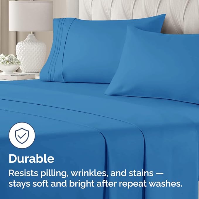 Queen Pillow Cases Set of 2 - Ultra Soft Hotel Quality Pillowcase Covers - Comfy Cozy Bedding for Women, Men, Kids & Teens - Machine Washable Pillow Protectors - 2 Pieces Set - Queen Size Royal Blue
