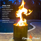 Flame Sticks Natural Wood Kindling 7–8 lbs of 5-6" Long Kiln-Dried Fire Starter Sticks, 100% Chemical-Free – Easy Lighting for Campfires, Fire Pits, Grills, Pizza Ovens & Wood Stoves