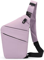 Travel Anti Pickpocket Purses, Slim Carry Crossbody Bag for Women & Man Travel Safe, Waterproof