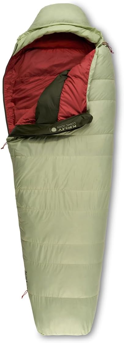 Kelty Cosmic 20 Down Mummy Sleeping Bag for Backpacking, Campers, 550 Fill Power, Recycled Fabrics with PFAS-Free DWR, Designed in Sunny Colorado,