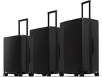 LEVEL8 Luggage Sets 3 Piece, 20 Inch Carry on, 24&28 Checked Hardshell Suitcases Set, Lightweight Luminous Textured Large Luggages with Spinner Wheels Tsa Lock, 3-Piece Set (20/24/28), Black
