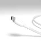 Amazon Basics USB-C to USB-A 2.0 Fast Charging Cable, 480Mbps Data Transfer Speed, USB-IF Certified, for Apple iPhone 16/15, iPad, Samsung Galaxy, Tablets, Laptops, 3 Foot, White