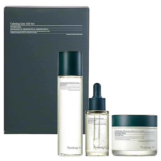 Pyunkang Yul PKY Calming Skincare Gift Set with Premium Gift Wrapping, Vegan, Korean Skincare (3-item set)