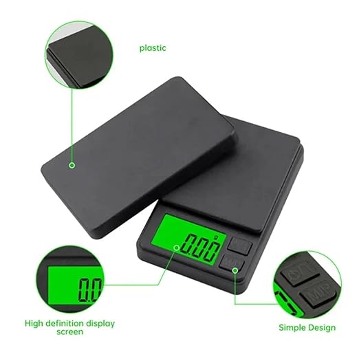 Travel Luggage Weight Scale - 4pcs Digital Pocket Scale 1000g/0.1g with Backlight LCD, Mini Handheld Scale for Food & Jewelry - Precision Measuring Tool (1 0.01g 500g)