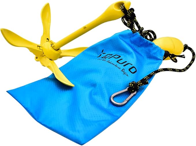 Marine Anchor Kit - 3.5 lb Grapnel Anchor, Kayak Anchor, Folding Anchor - Ideal for Kayak Fishing, Paddle Boards (SUP), PWC, Jet Ski's, Small Boats