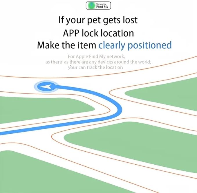 Smart Tag Tracking DeviceTracker Tags, Key Finder Locator with Sound, with Find My(iOS Only), Key Finder Locator with Sound for Luggage, Pet, Wallet, Phone, Kids (Black)