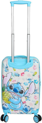 Bioworld Lilo & Stitch Stitch With Pineapple 20" White Carry-On Luggage-OSFA