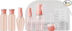 Travel Bottles Set - TSA Approved Leak Proof Squeezable Containers for Toiletries, Conditioner, Shampoo, Lotion & Body Wash Accessories (Upgraded-pink)