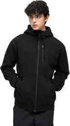 Full Zip Hoodie – Inflatable Built-in Travel Pillow – Comfortable Rest On-The-Go – Perfect for Airplane and Trips