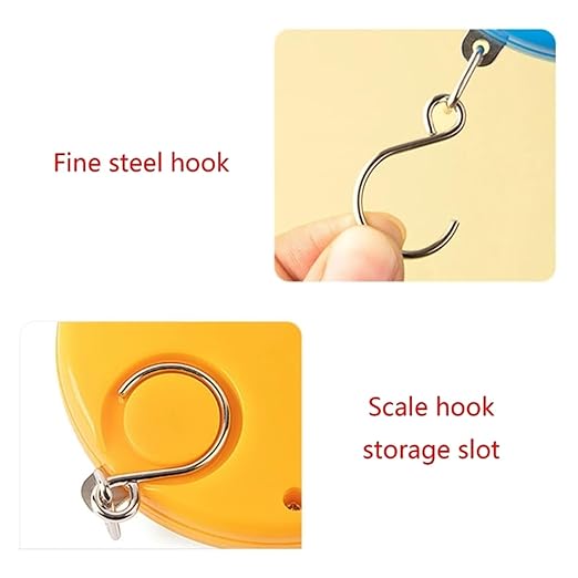 Luggage Weight Scale, 10kg Portable Mechanical Hanging/Fish/Luggage/Kitchen with Hanging Hook Household Multipurpose Scale,for Travel(Blue)