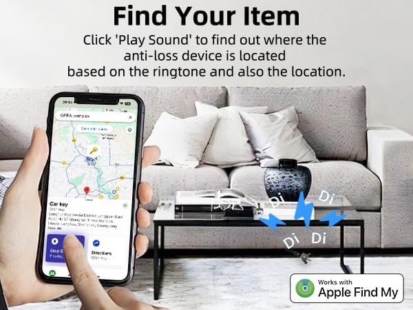 Slim Air Tag Wallet Tracker Card, [Apple MFi Certified], Bluetooth Tracker for Wallets, Passport, Keys, Work with Apple Find My, Wireless Charging, 5-10 Years Staying Power, iOS Only
