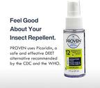 Proven Insect Repellent Spray, Keep Mosquitoes, Ticks and Flies Off, DEET Alternative Repellent, Up to 14-Hour Protection, Great for Camping or Hiking, 2 Ounce, Odorless Spray, 2 Pack