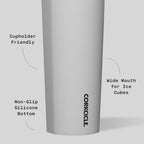 Corkcicle Sport Canteen - Keeps Drinks Cold 25 Hours - Stainless Steel Water Bottle - Triple-Insulated - Spill-Proof - Summer Drinkware Gift - Keeps Drinks Ice Cold - 20 oz - River Rock