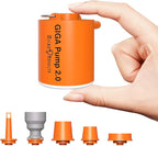 Portable Air Pump for Inflatables, Ultra-Light 2.8oz Rechargeable Mini Air Mattress Pump with Camping Light, Inflate Deflate for Air Mattress,Pool Floats, Vacuum Storage Bags