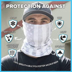 S A Company 5-Pack UV Face Shield | UV 30+ Multipurpose Neck Gaiter Balaclava for Adults