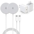Magnetic Wireless Charger for iPhone 16, 2 Pack 15W 6FT Fast Apple Mag-Safe Charger, with USB C Apple Fast Charging Block Adapter for iPhone 16/16 Pro/Pro Max/15/14/13/12 Series, AirPods 3/2/Pro/Pro 2