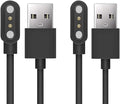Magnetic Charger Cable for 3Plus Vibe Plus/Vibe +/Vibe Lite/Vibe Pro/Vibe+ Gen 2/Vibe Plus Gen 2 Smart Watch, 3.3FT Replacement High Speed USB Charging Cable Cord for 3Plus Vibe Plus Smartwatch, Black