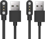 E ECSEM Y66 Smartwatch Magnetic Charger Cable, for Coucur Y66/Fempoin Y66/Jugeman Y66/Zakotu Y66/Motast Y66 Smart Watch, 3.3FT Replacement High Speed USB Charging Cable Cord, Black