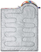 QOOMO Camping Sleeping Bags,3 Season Warm & Cool Weather,Lightweight,Waterproof Sleeping Bags for Adults & Kids,Traveling,and Outdoors,Camping Gear Equipment