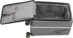 Kids Ride-on Luggage with Foldable Back Rest, 22" Carry On Luggage Travel Trolley Case with Seat for Children, Top Opening Suitcase with Spinner Wheels and Lock (Dark Grey, 22 Inch)