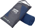 Rainleaf Microfiber Towel Perfect Travel & Gym & Camping Towel. Quick Dry - Super Absorbent - Ultra Compact - Lightweight. Suitable for Trip, Beach, Shower, Backpacking, Pool