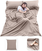 Sleeping Bag Liner Lightweight Compact Sleeping Bag Sack Portable Clean Travel Sheet Camping Sleep Sheet for Backpacking Hotel Hiking