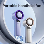 Portable Fan For Travel Mini: Small Pocket Handheld Fan Personal Rechargeable Turbo Battery Operated USB High Speed Keeping Cool In Hot Weather Summer Beach For Women - Gray