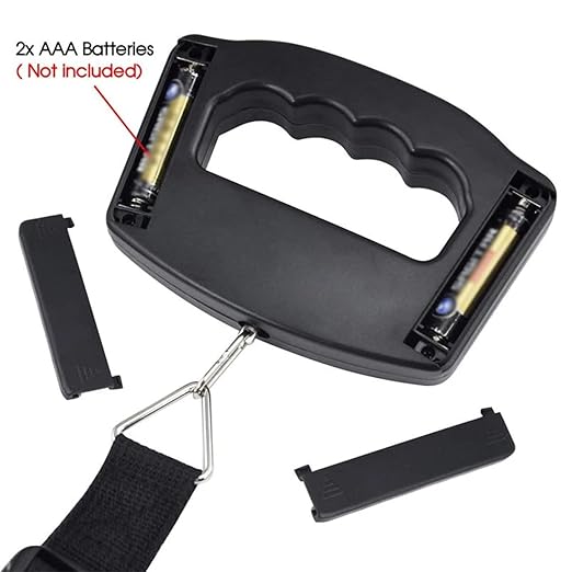 Digital Luggage Scales, 50kg/110lb Electronic Hanging Scales, Portable Digital Luggage Scale with Backlight Display, Handheld Style Suitcase Scales with Hook for Travel & Home Use