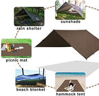 KALINCO Tent Tarp, Picnic Mat Camping Tarp Tent Hammock Tarp, pu Waterproof Camping tarp Tent Rain Fly Picnic Mat Survival Shelter Sunshade