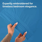 Pillowcases - Ultra Soft Hotel Quality Pillowcase Covers - Comfy, Cozy & Wrinkle Free - Shrinkage and Fade Resistant - Machine Washable Pillow Protectors - (Queen, Denim Blue, 4 Piece Set)