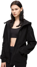 Full Zip Hoodie – Inflatable Built-in Travel Pillow – Comfortable Rest On-The-Go – Perfect for Airplane and Trips