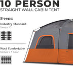 CORE Tent for Family Camping | 10 Person / 11 Person / 12 Person Large Multi Room Cabin Tents for Car Camping & Outdoor Adventures