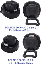 Speedfil Speedflask 21 oz. Vacuum Insulated Stainless Steel Cycling Sports Water Bottle with NEW Bounce Back Lid 2.0 (Black)