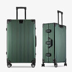 HotWay 28 Inch All Aluminum Checked in Luggage, Hard Shell Suitcase with Spinner Wheels and TSA Lock, Large Suitcase for Travel