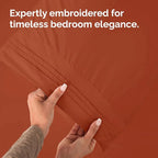 Standard Pillow Cases Set of 2 - Ultra Soft Hotel Quality Pillowcase Covers - Comfy Bedding for Women, Men, Kids & Teens - Machine Washable Pillow Protectors - 2 Piece Set - Standard Size Terracotta