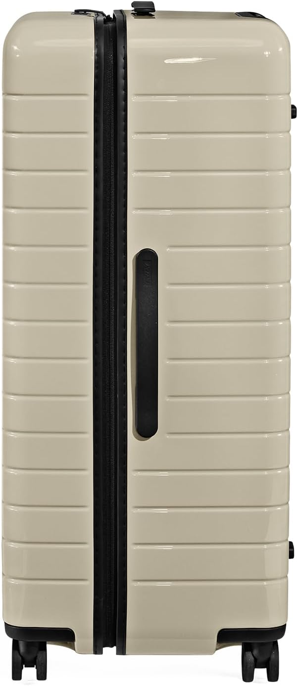 Away Large Trunk Luggage, 31 Inch Hardside Suitcase with Spinner Wheels, Lightweight & Durable, TSA Lock, Ideal for Long Trips, Salt White