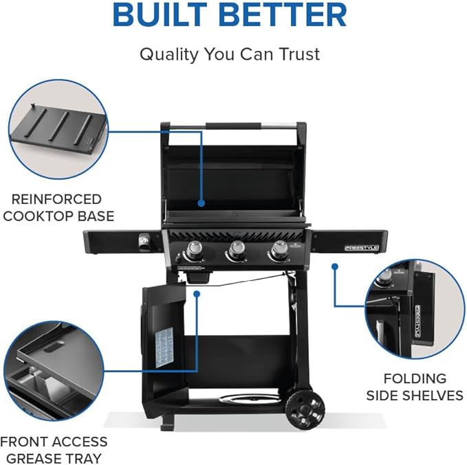 Freestyle™ 24 Inch Pre-seasoned Non-Stick Griddle, Propane