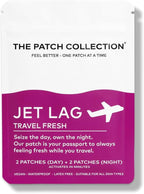 The Patch Collection® - Jet Lag Patch for Day & Night Time Zone Changes | Valerian Root, Passion Flower, Magnesium, Vitamin B1, B2, B3, Turmeric | 100% Natural & Vegan (Pack of 4)