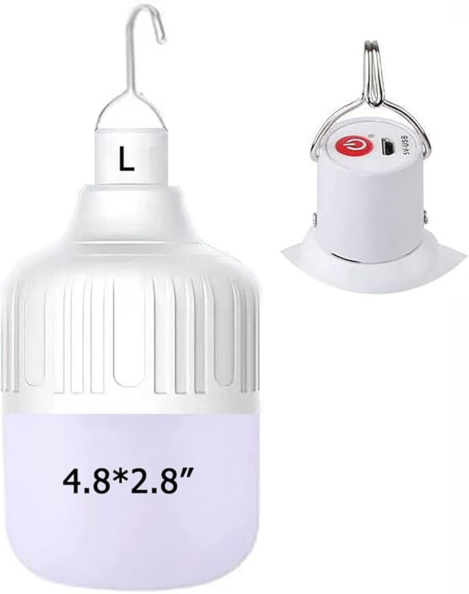 [4.8*2.8"] Rechargeable Camping Lantern , IPX7 Waterproof LED Emergency Light - 1200mAh Battery, USB Charging, 5 Light Modes for Tent/Hiking/Hurricane