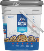 Mountain House Classic Meal Assortment Bucket Freeze Dried Backpacking & Camping Food 24 Servings
