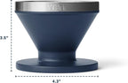 YETI Pour Over Coffee Maker Accessory Ramblers, Designed for Perfect Coffee Extraction Anywhere, Stainless Steel, fits any V60 Filter, Navy