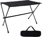 Folding Camping Table, Large Portable Camping Side Table with Carry Bag, Ultralight Weighs Only 2.3lbs, Ideal for Camping, Hiking, Backpacking, Beach, Picnic, Travel