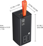 80000mAh Power Bank Fast Charging, 30W PD & QC 3.0 High Capacity Portable Charger, 5 Output 2 Input USB-C Large Battery Pack with LED Display for Phone Tablet Outdoor Camping Travel Office