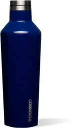 Corkcicle Classic Canteen Insulated Water Bottle - Stainless Steel Reusable Tumbler - Triple Insulated - Keeps Drinks Cold 25 Hours or Hot 12 Hours - Cupholder Friendly - Midnight Navy - 16 oz