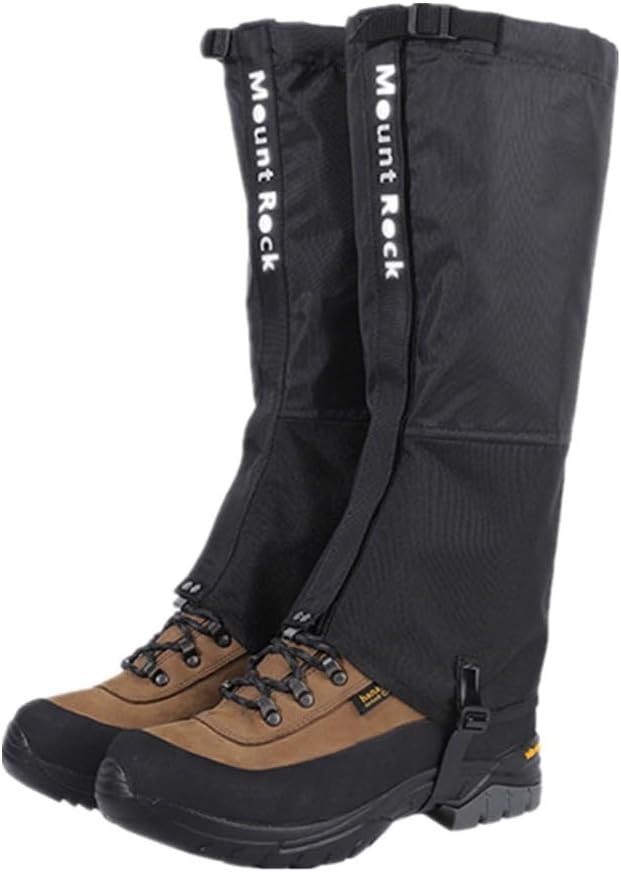 Leg Gaiters for Hiking Boots,900D Waterproof Hunting Hiking Gaiters Adjustable Snow Boot Gaiters for Climbing, Dirt-Proof Ripstop Shoe Gaiters for Men Women